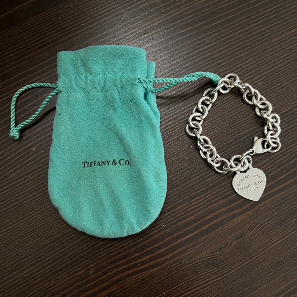 Tiffany & Co Heart Tag Charm Bracelet